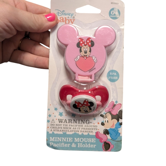 Disney | Other | Disney Baby Minnie Mouse Pacifier Holder | Poshmark